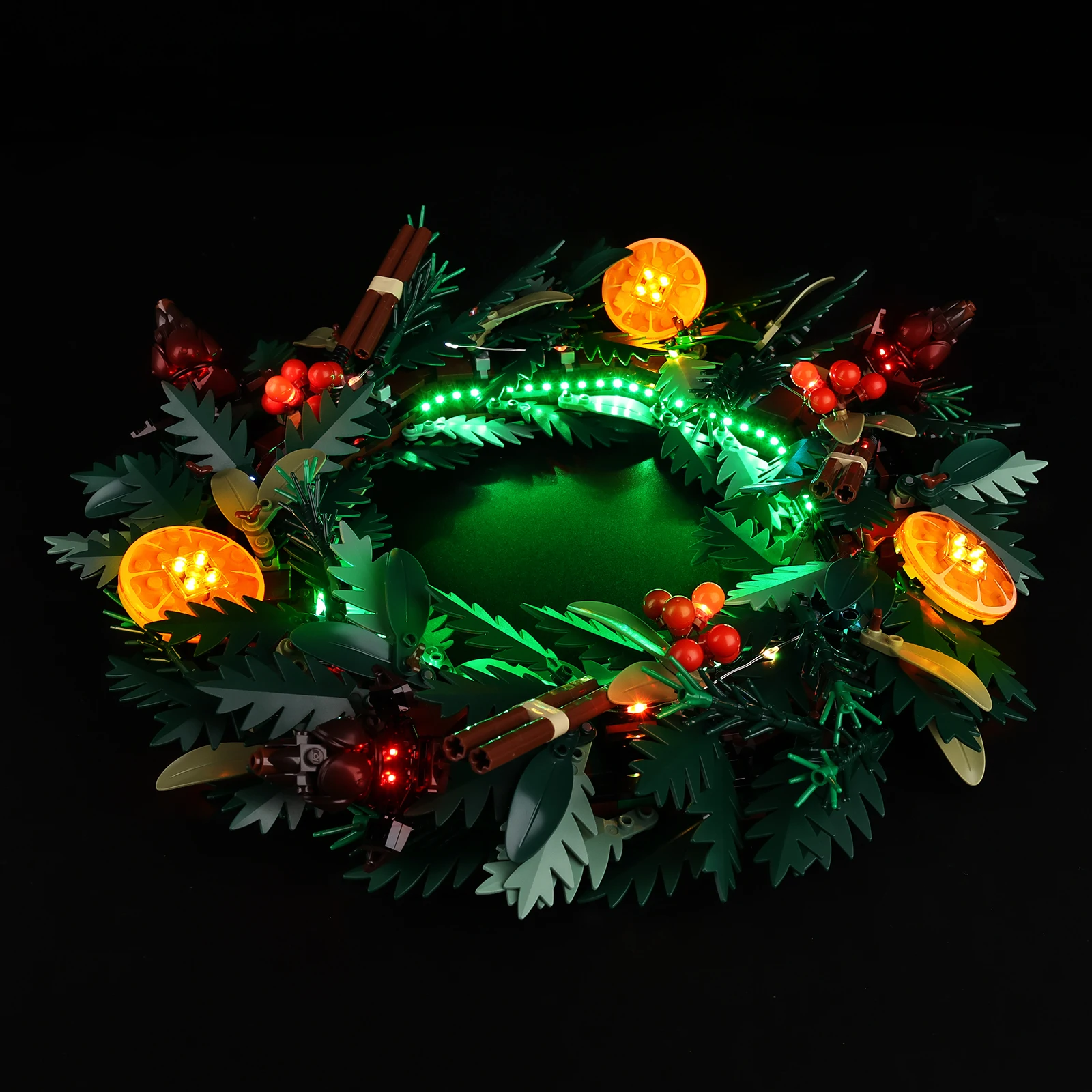 Geen model LED-verlichtingsset geschikt voor LEGO Wreath 10340 (exclusief bouwstenen)
