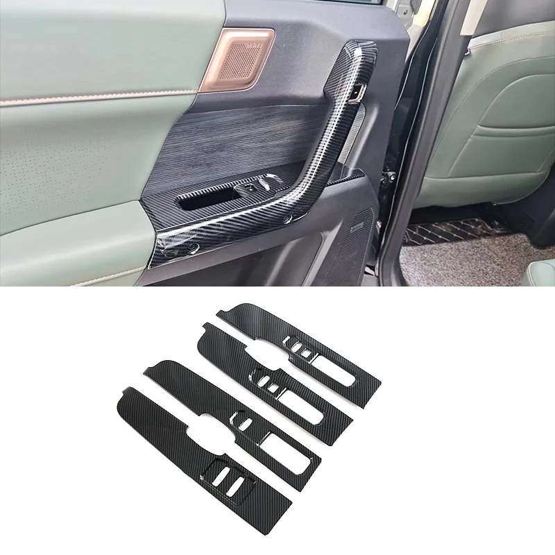 For Chery iCAR 03 JAECOO J6 2024 Car Central Control Gear Shift Panel Frame Door Window Lift Trim Door Handle Cover Auto Sticker