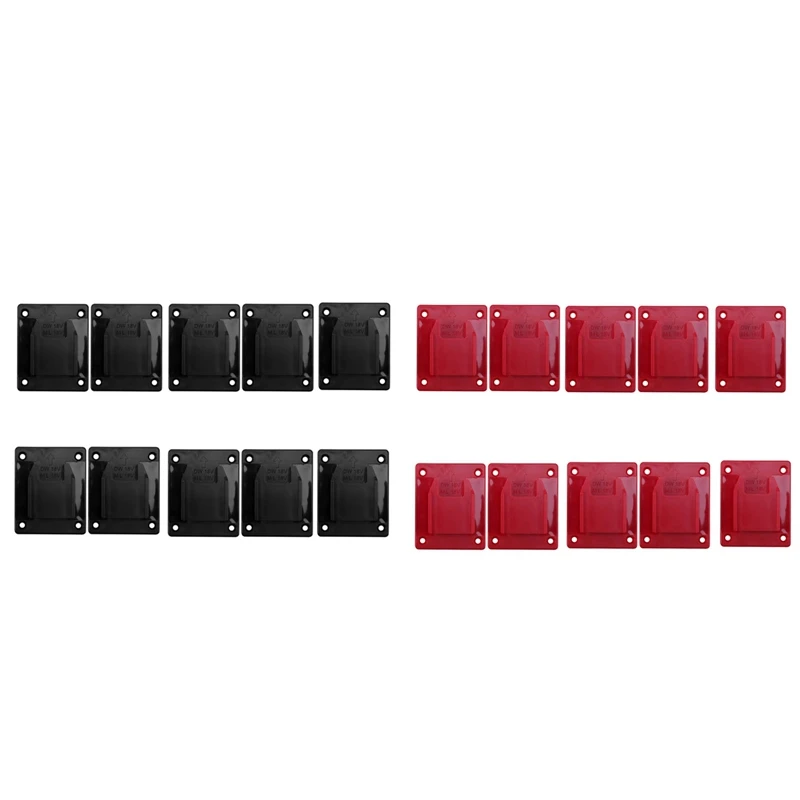 ABGG-10Pcs แบตเตอรี่ Mounts สําหรับ 18 V/20 V แบตเตอรี่และเครื่องผู้ถือชั้นวางขาตั้งสล็อตแบตเตอรี่