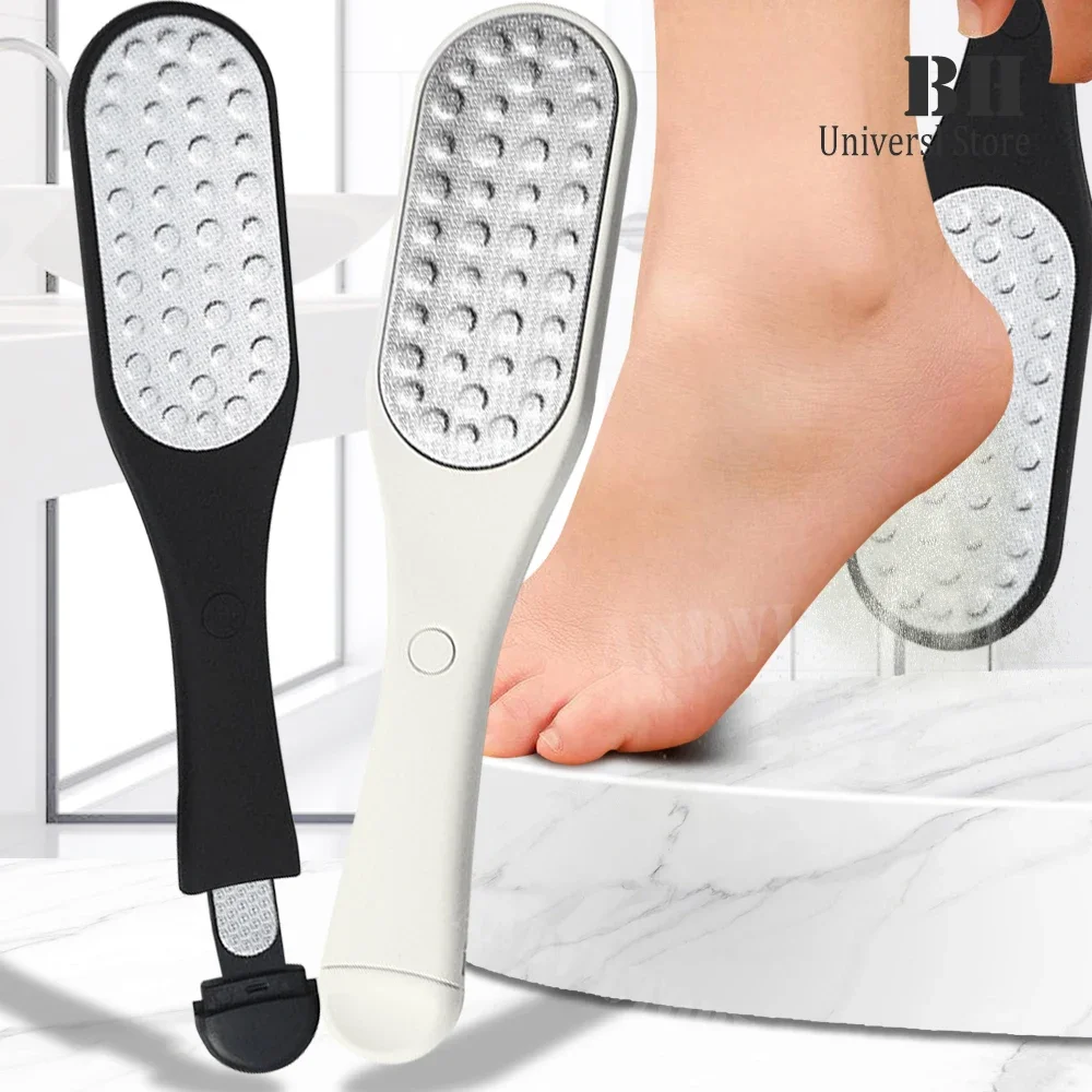 2in1 ملف القدم عرموش الغسيل الكالس مزيل الفولاذ المقاوم للصدأ كعب مبشرة التقشير العناية بالقدم أدوات باديكير #1