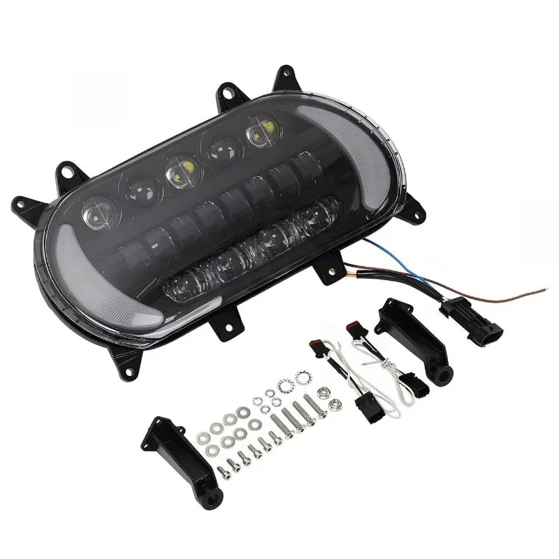 It is suitable for modifying motorcycle headlights with daytime running lights and turn signals
