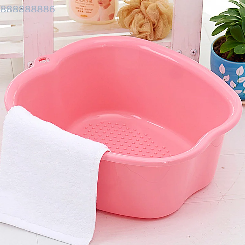 [B]Large Foot Bath Bowl Thick Solid Plastic Large Foot Bath Spa Tub Basin Bucket Soak Feet Detox Pedicure Massage