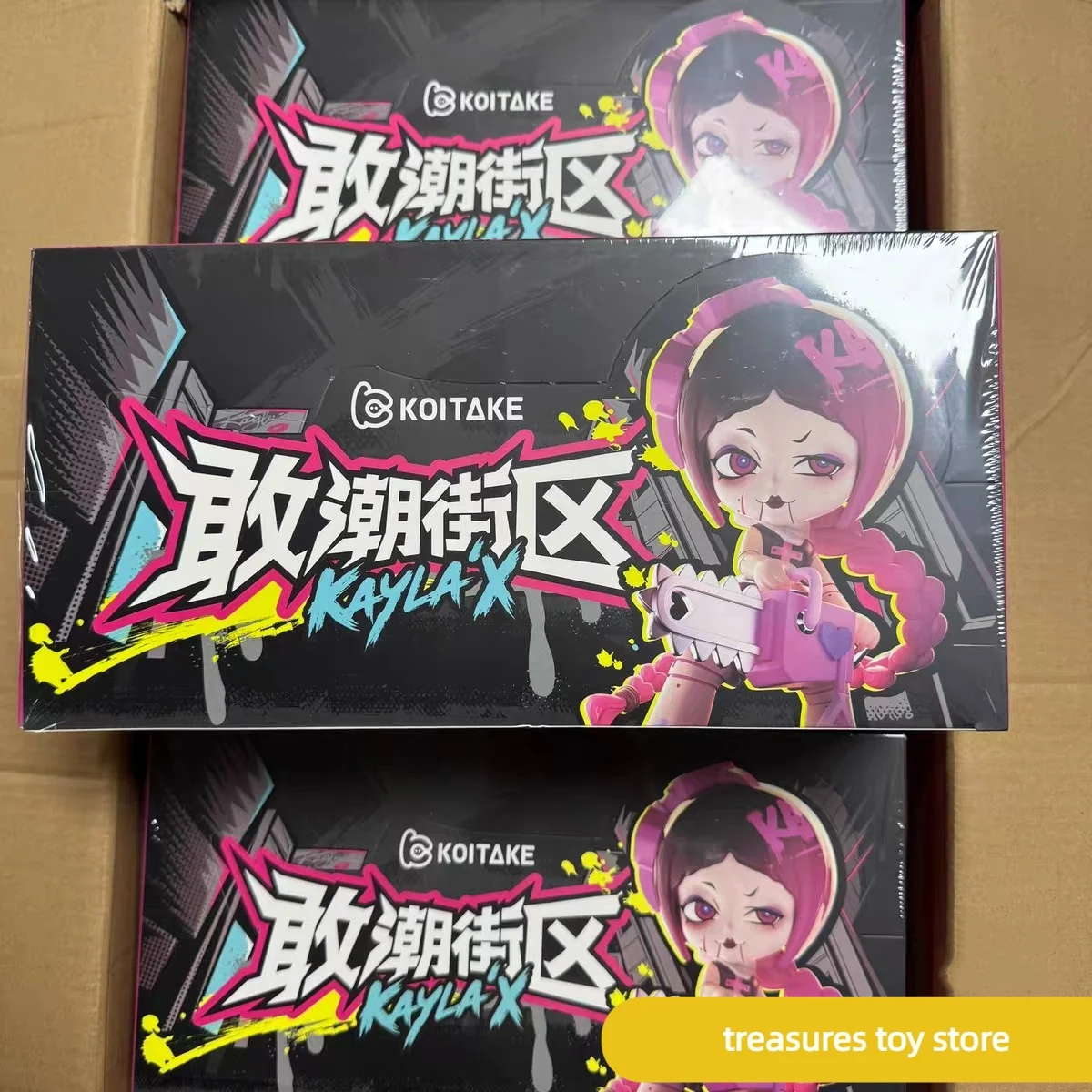 

Фигурка Koitake Kayla X Dark Black Style: Модная серия Cool Girl Fashion Block, коллекционная аниме-фигурка в слепой коробке, игрушка для декора стола
