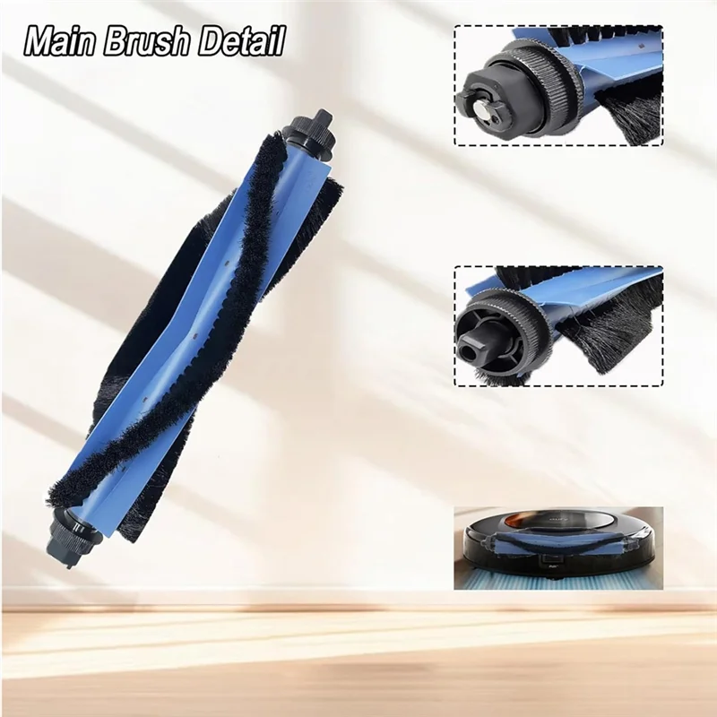 A97G Accessories Kit For Eufy Omni C20 Vacuum Cleaner Main Side Brush Hepa Filter Mop Cloth Dust Bag Replacement Parts