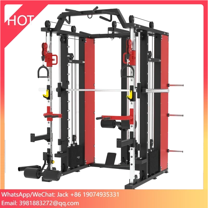 

China Factory Newest Body Building Multi Functional Smith Exercise Bodybuilding Machine Gym Strength Training Fitness Equipment