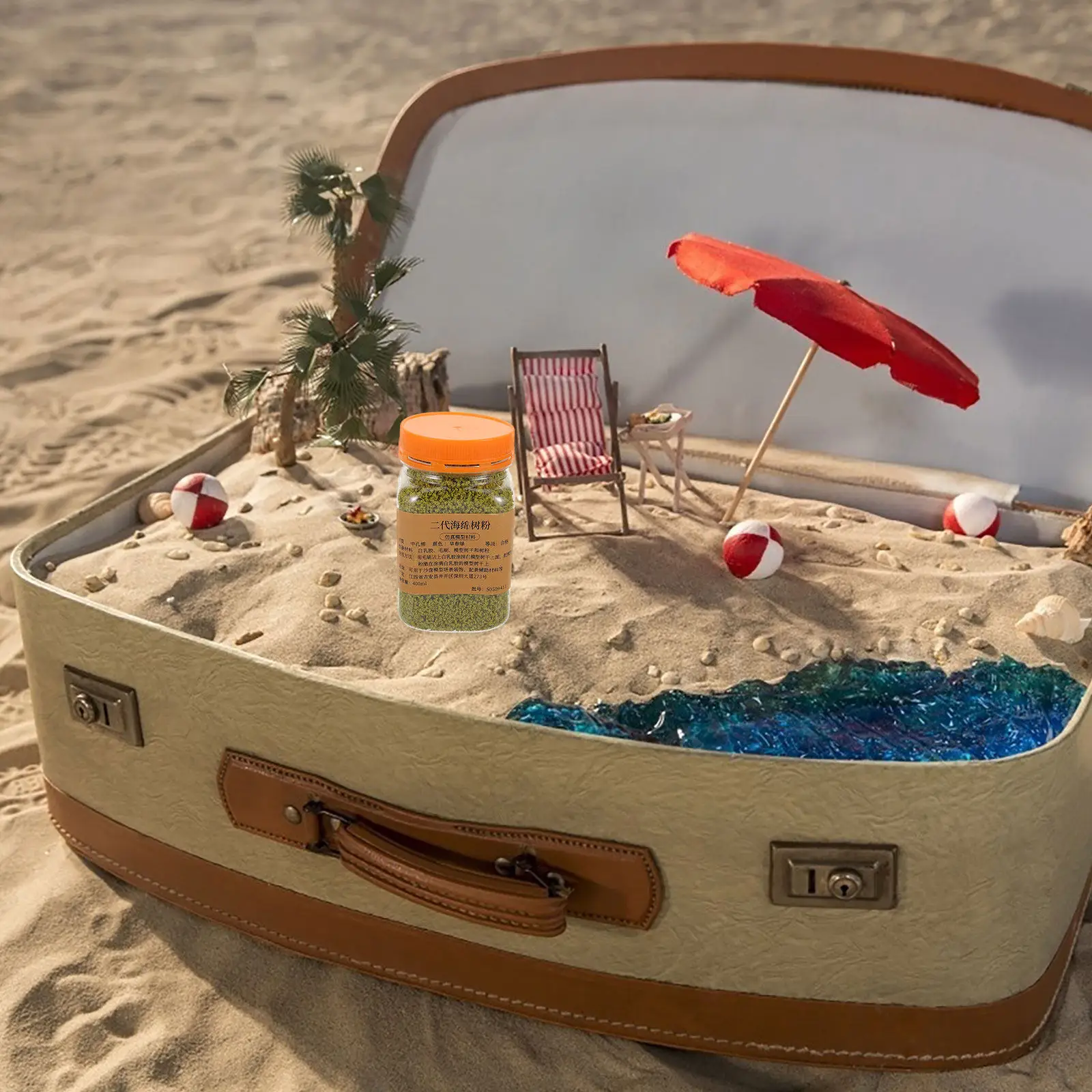 

Sponge Tree Powder Craft Supply for Miniature Models Olive Green Lifelike Texture Versatile Basing Material DIY Miniature Scene