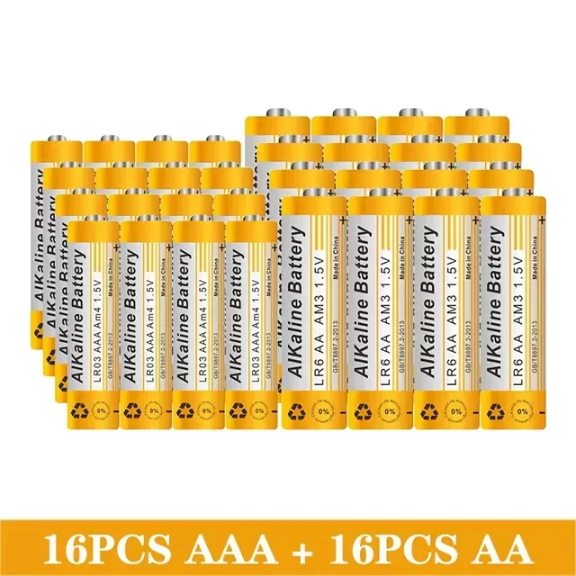 1.5 فولت AA 9800 مللي أمبير AAA 8800 مللي أمبير بطارية قلوية ل مصباح ليد لعبة Mp3 كاميرا فلاش الحلاقة مشغل أقراص مضغوطة لوحة مفاتيح وماوس لاسلكية سماعة #2
