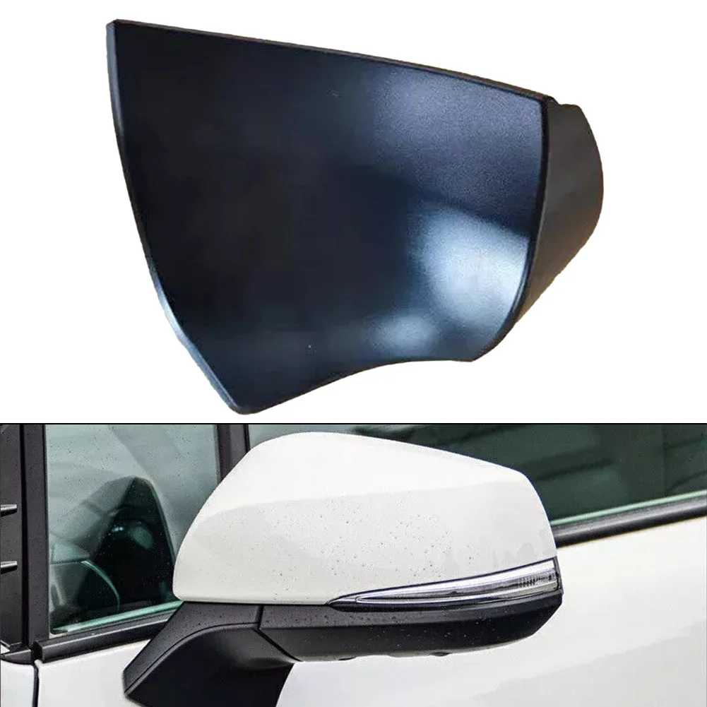 Vehicle Exterior Accessory Rearview Mirror Base Cover Sleek Black Color Easy Installation High-Quality Plastic