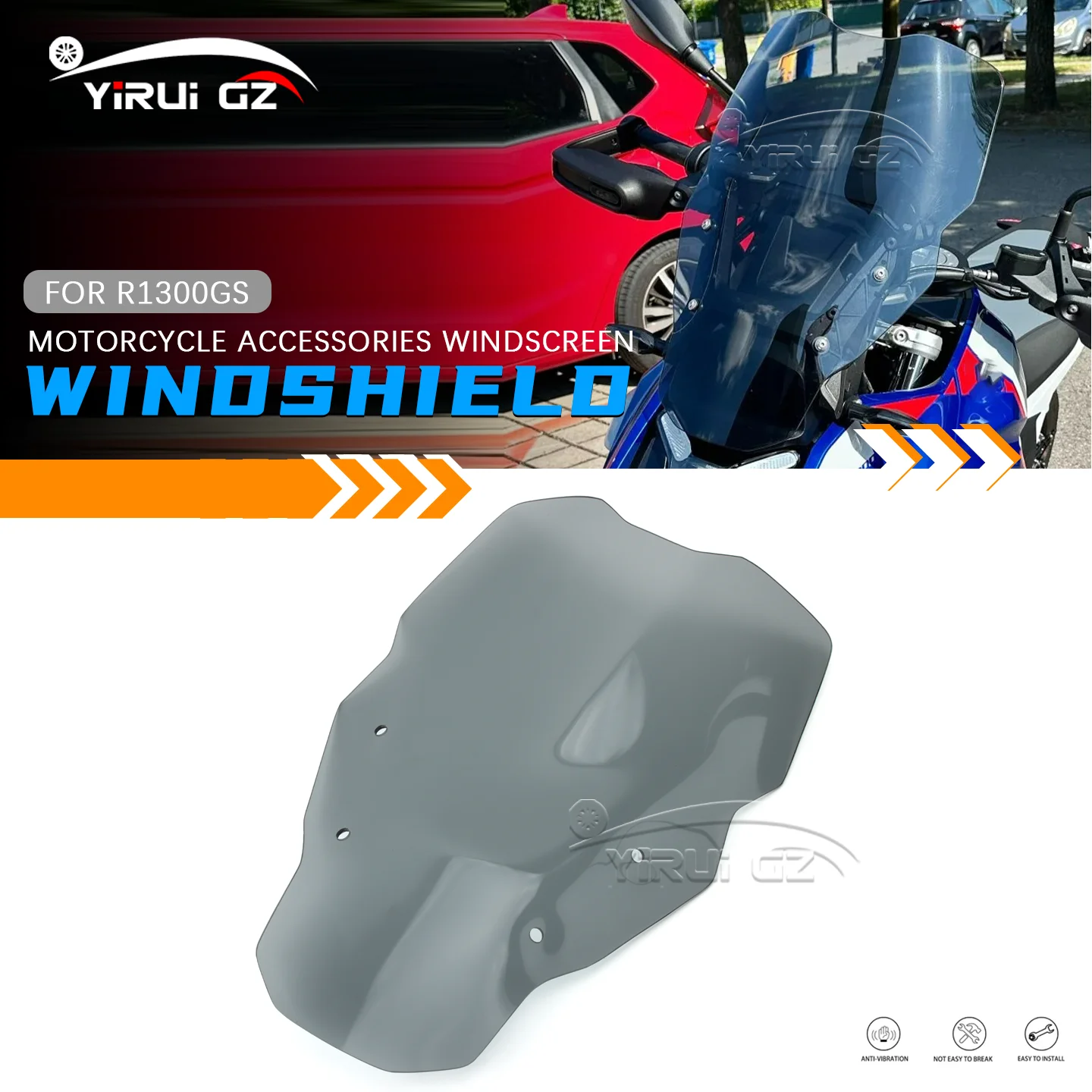 Fit For R 1300GS R1300 GS R1300 GS R1300GS R1300GS 2023 2024- Motorcycle Front Spoiler Windshield Wind Deflectors New Windscreen