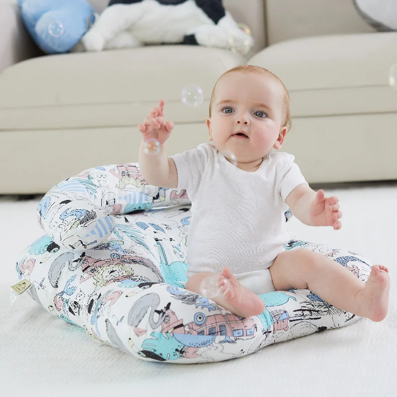 Baby Nursing Pillows Breastfeeding Anti-spill Pillow Infant U-Shaped Newborn Cotton Feeding Waist Cushion baby learn sit pillow