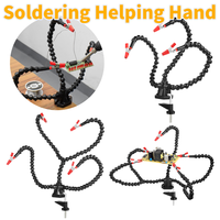 Desk Clamp Soldering Third Hand Tool 3/4/5 Pcs Flexible Arms PCB Holder Stand Solder Stand for Electronics Repair Jewelry Hobby