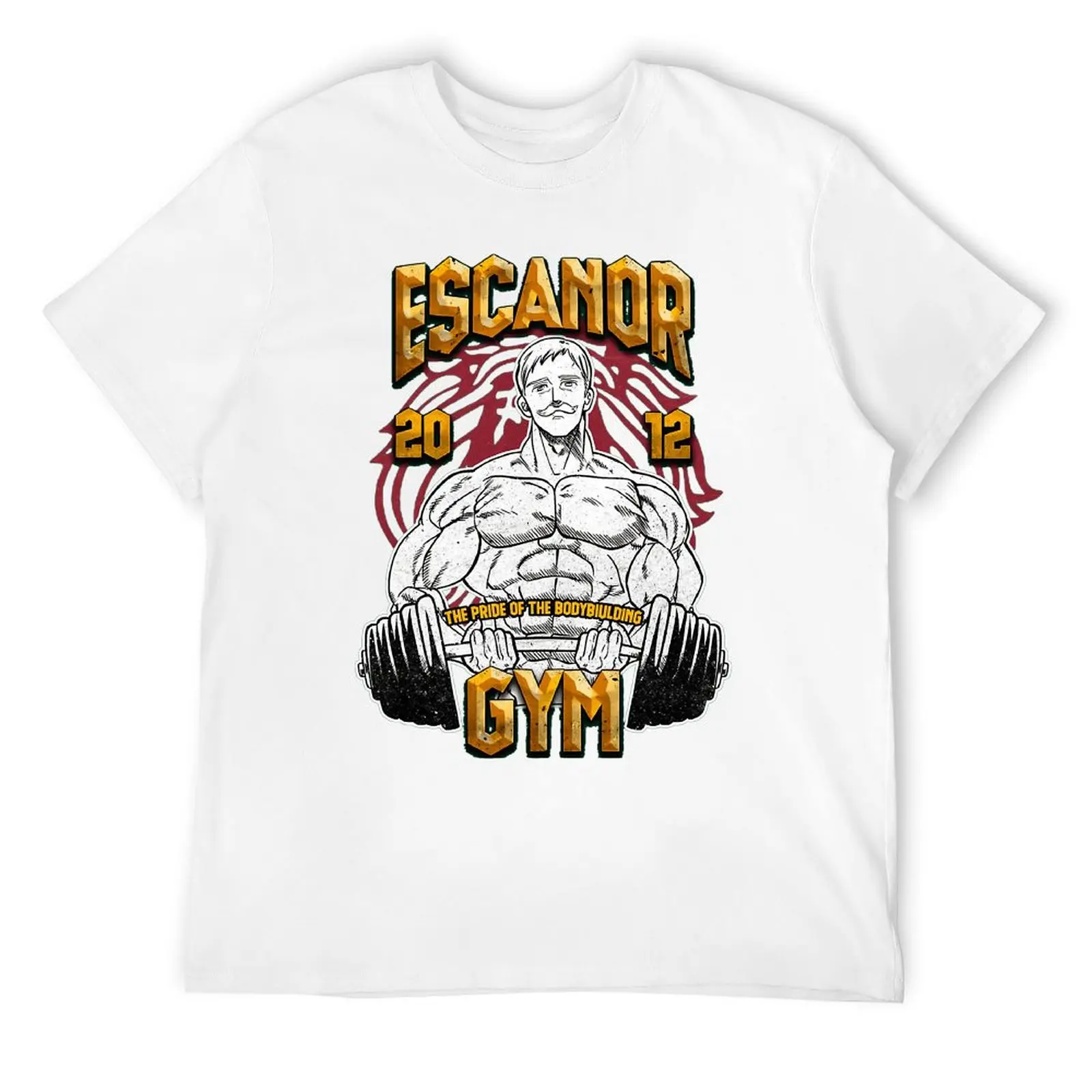 Escanor-Camiseta de cuello redondo esencial para gimnasio, Top de movimiento, gran oferta, informal, viaje, talla de EE. UU.