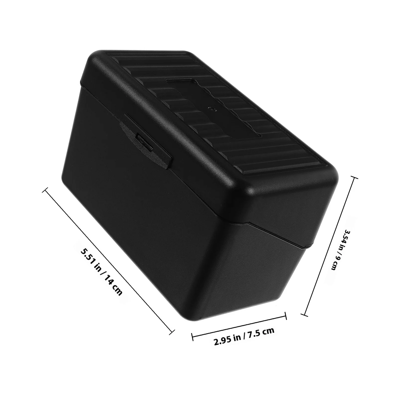 Large Capacity Plastic Card Box for Business Cards Playing Cards Desktop Organizer Office Supplies Storage Container