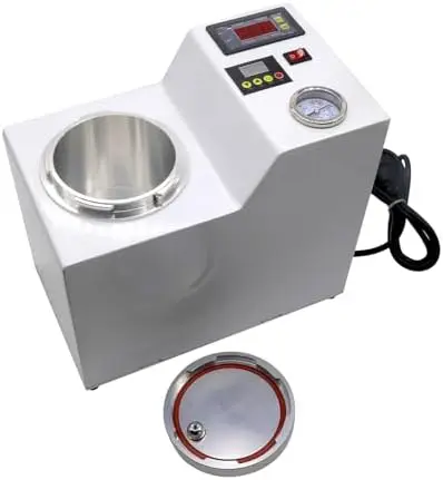 Dental Digital Lab Automatic Polymerizer Portable Curing Pressure Pot Polymerizing Machine 170W for Repair Denture Base