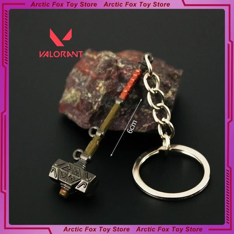 Nouveau marteau de jeu de 6cm, bras périphériques en métal, modèle et accessoires, emballage arrière, décoration, pendentif, porte-clés, naissance