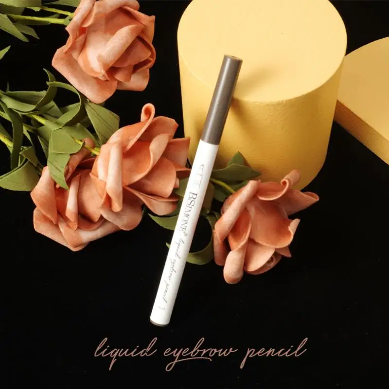 Matita per sopracciglia piccola a quattro punte – Penna per contorno sopracciglia con effetto tatuaggio 3D impermeabile per definizione di sopracciglia naturale e dimensionale