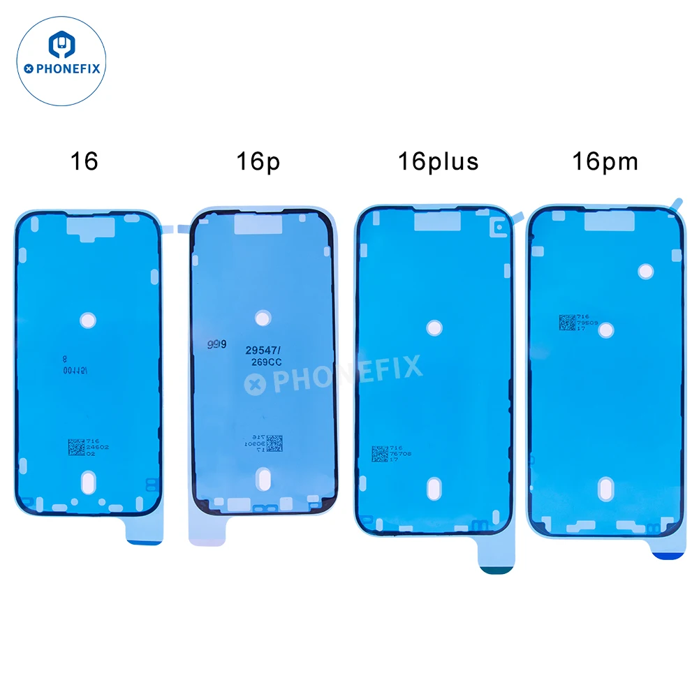 Mobile phone Waterproof Sticker for iPhone 11 12 13 14 15 16 Pro Max/Plus Adhesive LCD Screen Frame Seal Tape Repair Parts