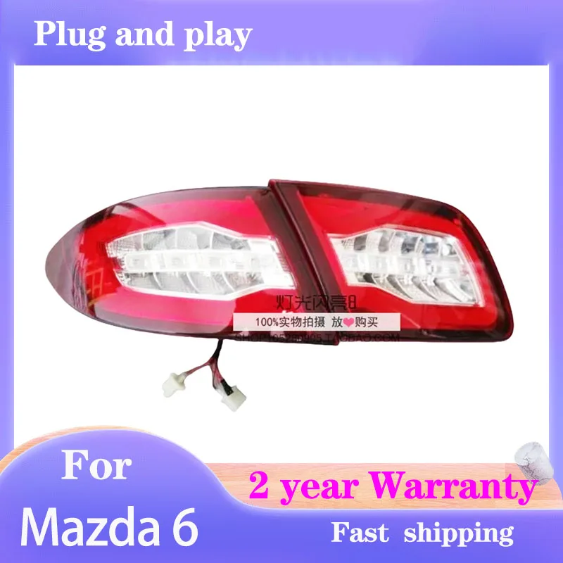

Стайлинг автомобиля для Mazda 6, задние фонари 2004-2013, Mazda6, классический задний фонарь, задний DRL, противотуманный тормоз, указатель поворота, задний ход