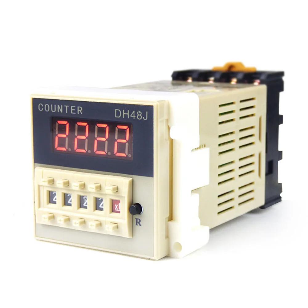 

DH48J-8 8 Pin AC220V Contact Signal Input Digital Counter Relay DH48J Series Counting Relay