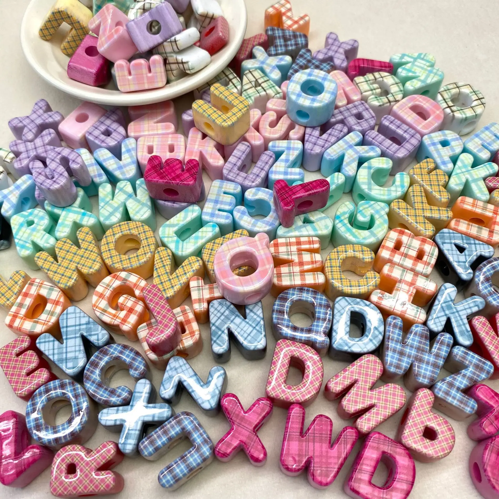 

5Pcs 20MM Cordial Design DIY Acrylic Beads/Hand Made Spacer Loose Beads For Jewelry Bracelets Necklace Making DIY Accessories