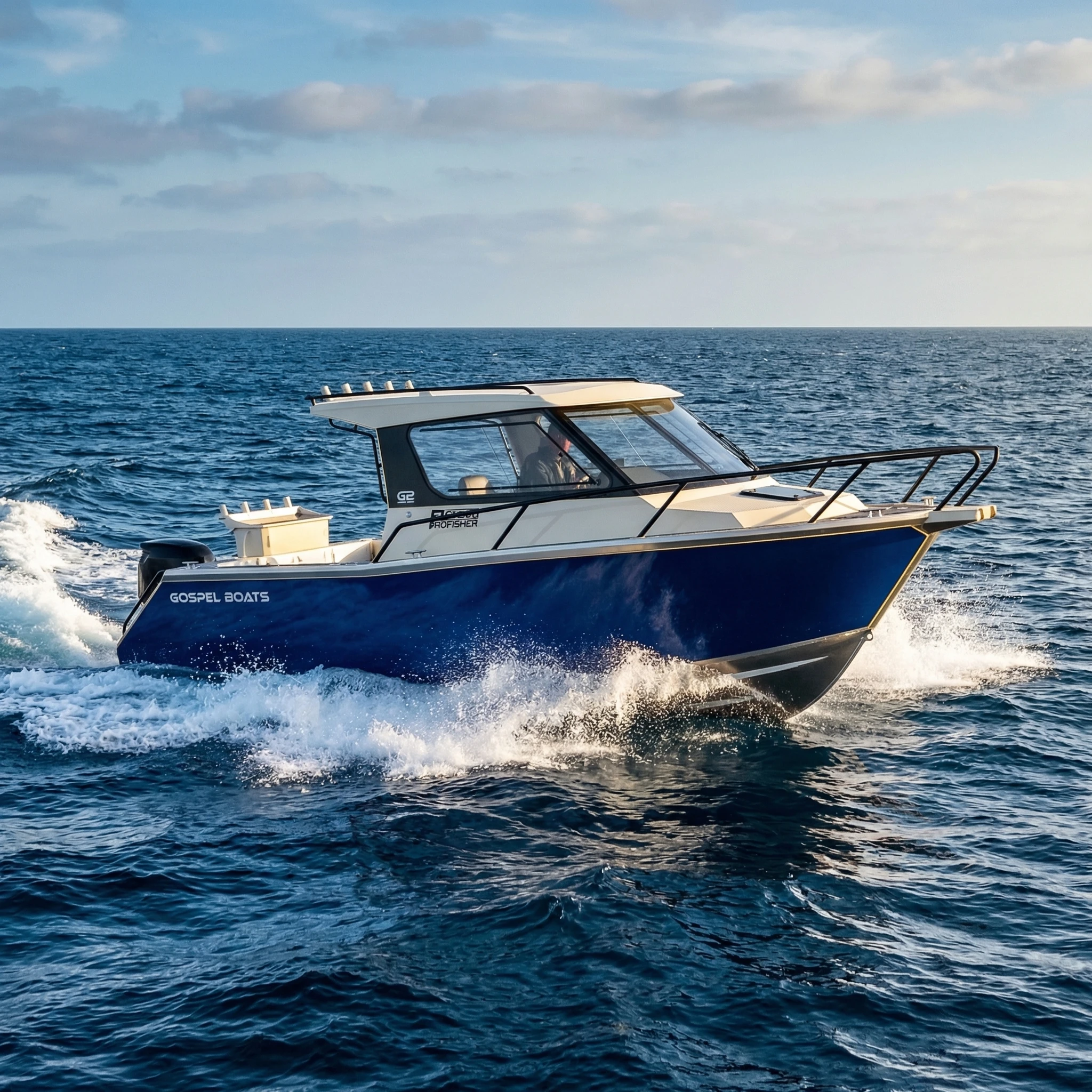 NEW DESIGN 7.5m Profisher Offshore Aluminum Fishing Boat Aluminum Welded Cabin Boat for Sale