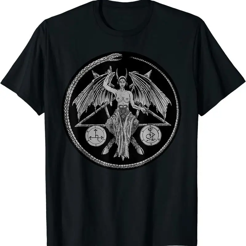 Lilith mujer diablo gótico pagano Samael brujería oculta camiseta