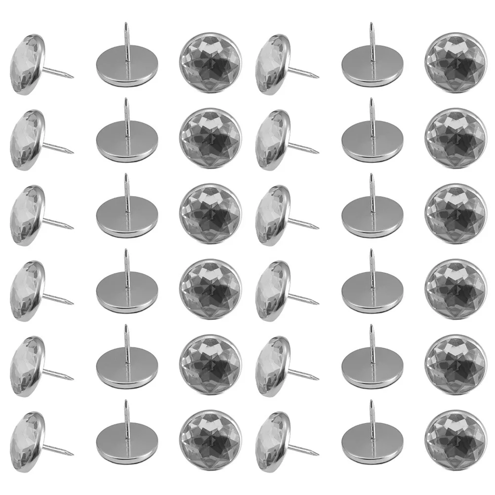 

50Pcs Sofa Tacks Decorative Furniture Nails Design Premium Metal Push Pins for Couch Chair Headboard Wall Decor Fixing