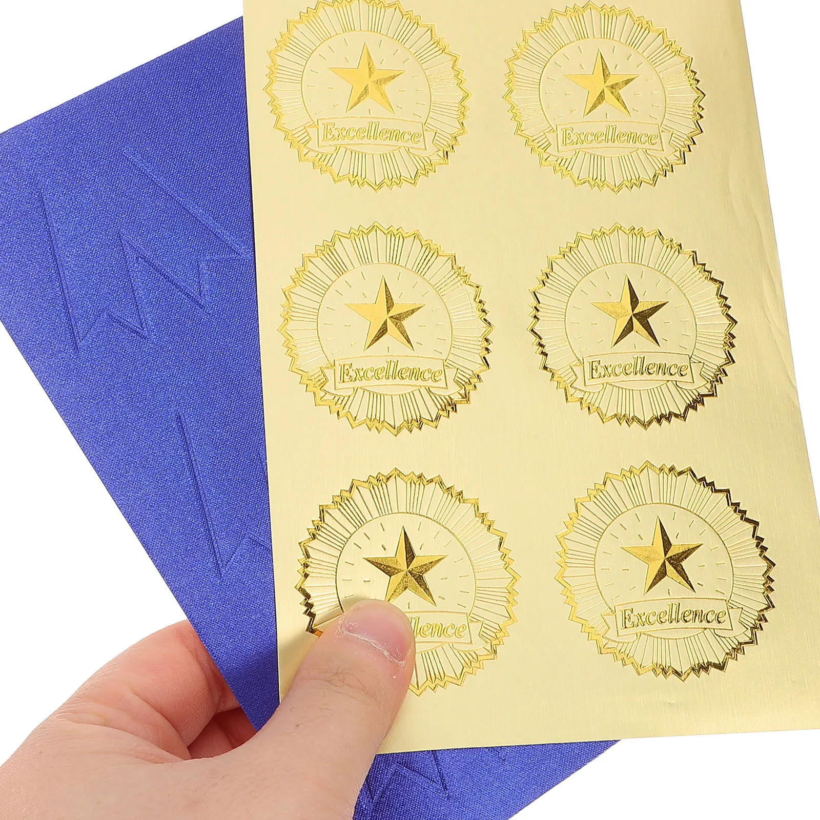 

36Sets Certificate Medal Stickers Professional Sealing Decals for Graduation Honors Awards Easy to Use Securely Stick