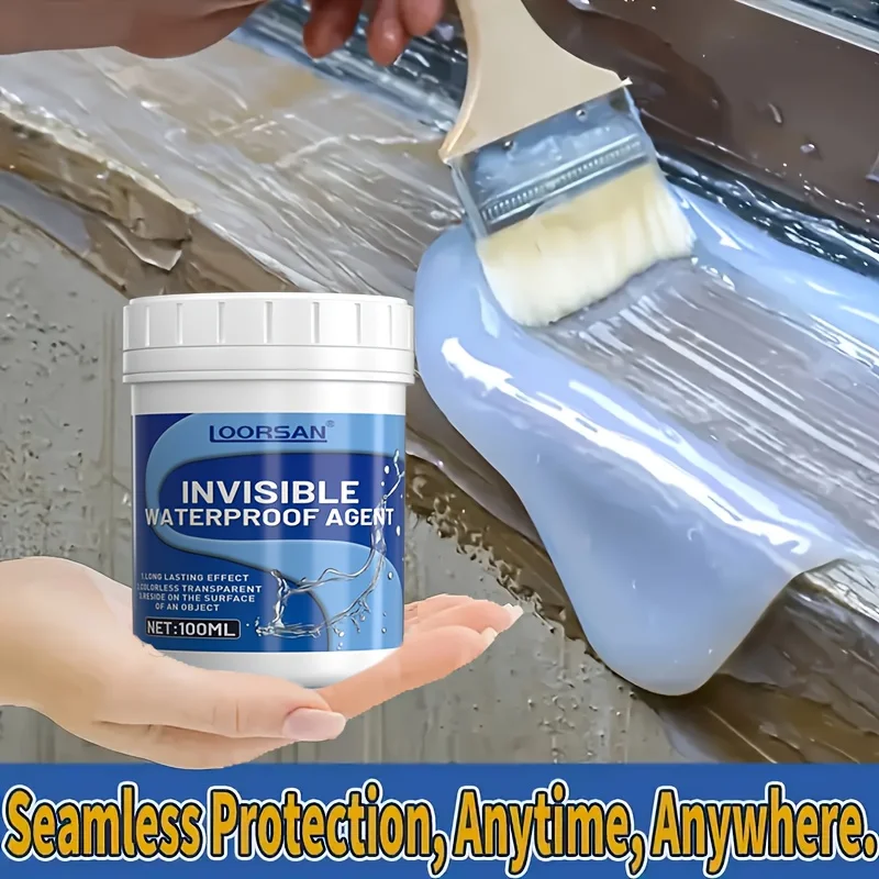 Super Invisible Transparent Waterproof Sealing Agent, Nano Leak-Proof Coating, RV Specific Crystal Clear Sealant for Repeated