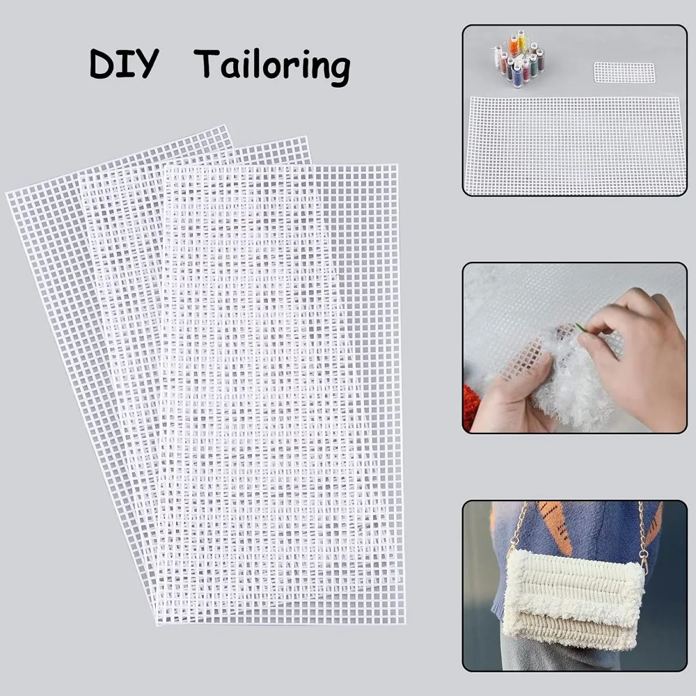 Feuilles de sac en toile en maille plastique, couverture de filet en plastique, accessoires de sac à main, 10 pièces 5