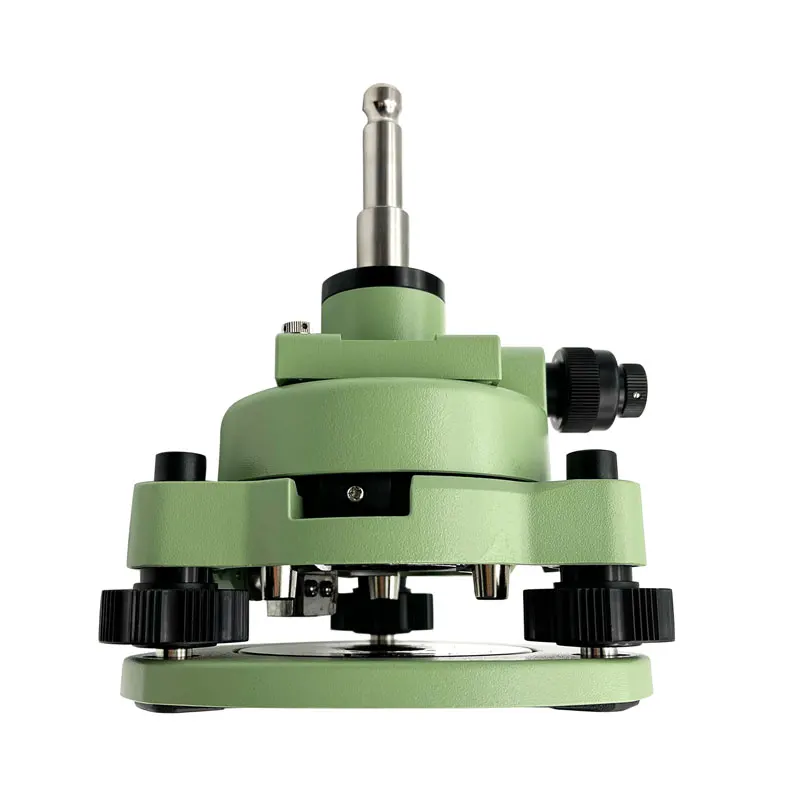 Green Three-Jaw Tribrach Adapter With Optical Plummet Level Bubble For Prism Replacement For Total Stations Surveying