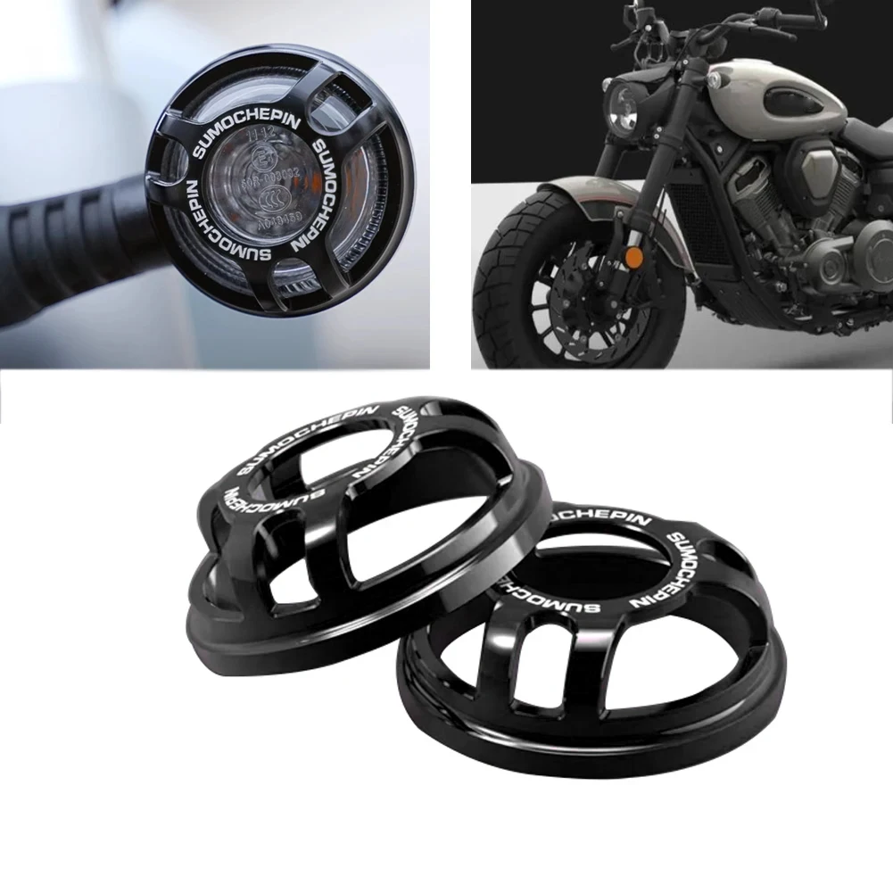 

2Pcs Motorcycle Lampshade Warning Light Grill Cover Turn Signal Protective Cover For Benda BD 300 BD300 450