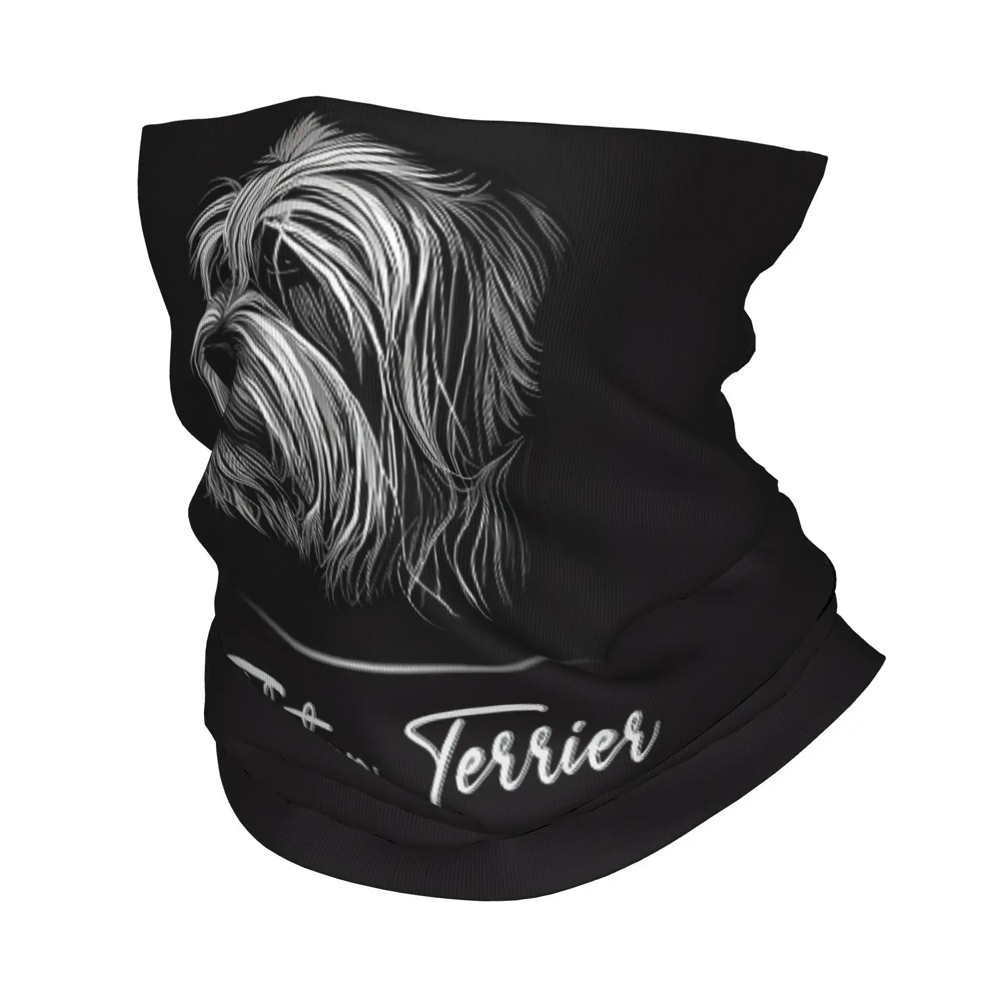 

Очаровательная бандана-тибетский терьер, шарф для лица с принтом, многофункциональный головной убор для верховой езды для мужчин, женщин, взрослых, зима