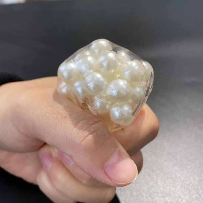 Jouets de relaxation en perles acryliques amusantes, 2 pièces, jouets à presser pour l'exercice et la relaxation des mains, idéal pour anniversaire, vacances