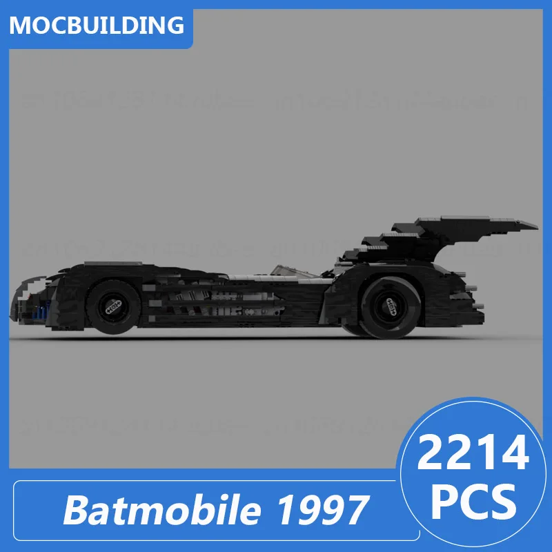 Black Batmobile 1997 Model Moc Building Blocks Diy Assemble Bricks Educational Creative Collect Display Toys Xmas Gifts 2214PCS