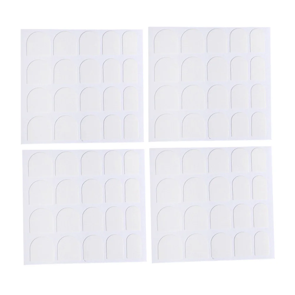 50 hojas de pegatinas para uñas, uñas postizas autoadhesivas, accesorios de manicura DIY, pegatinas para uñas blancas fáciles de quitar sin pegamento