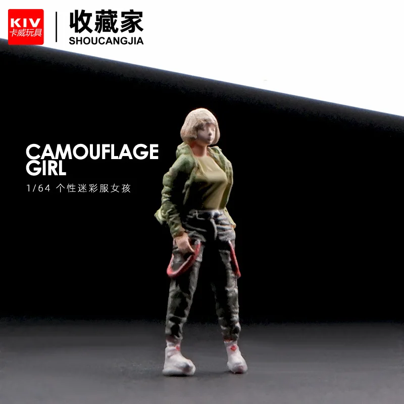 1:64 Anime Dress up girl Mini Doll Figure Modello in miniatura Puntelli per fotografia Modello di scena Fai da te Tavolo di sabbia paesaggistico Ornamento Regalo