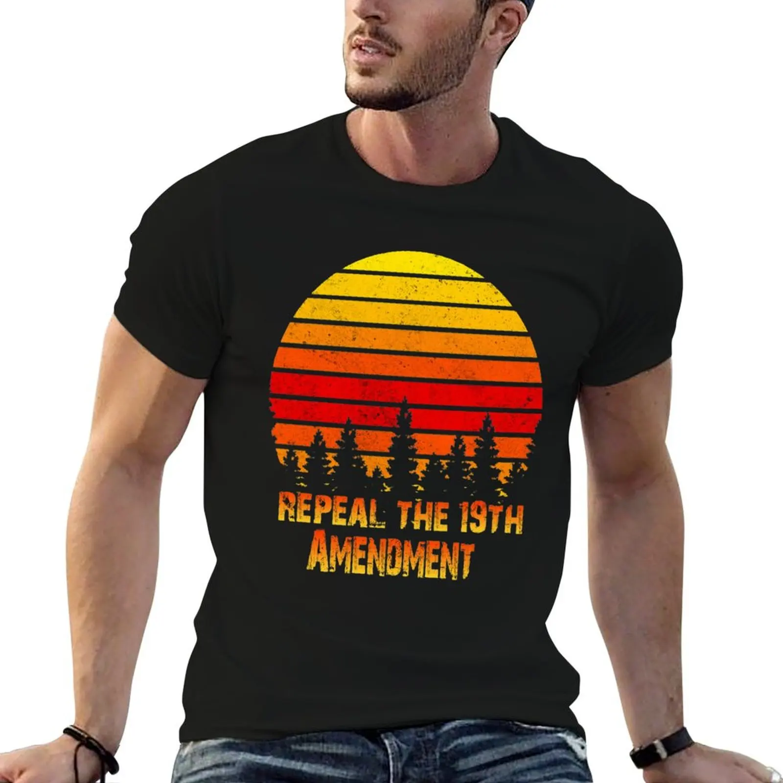 Repeal the 19th amendment Retro T-Shirt Utility Casual Work T-Shirt