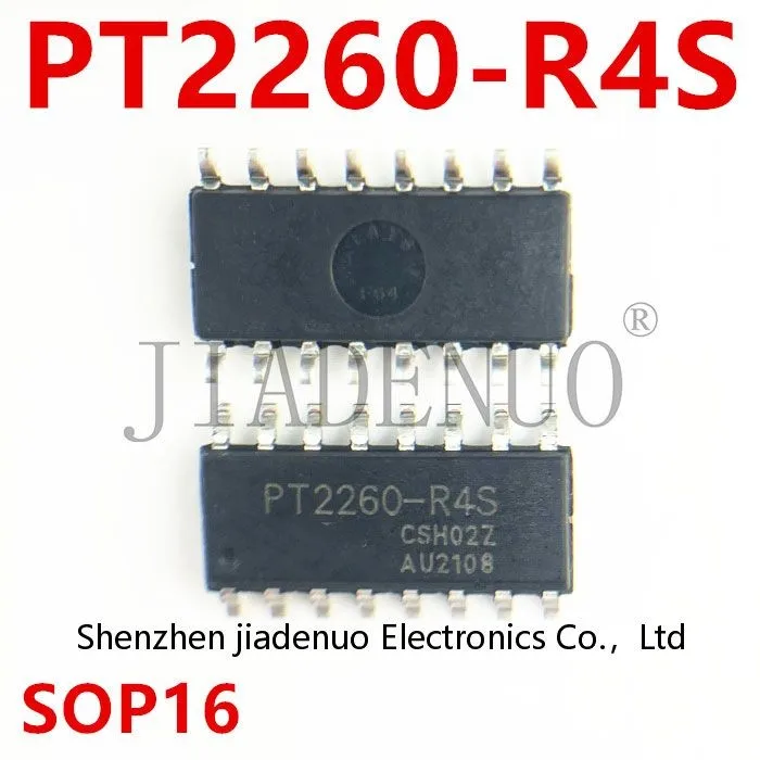 (5-10pcs)100% New PT2260-R4S coded circuit patch SOP16 PT2260R4S chipset