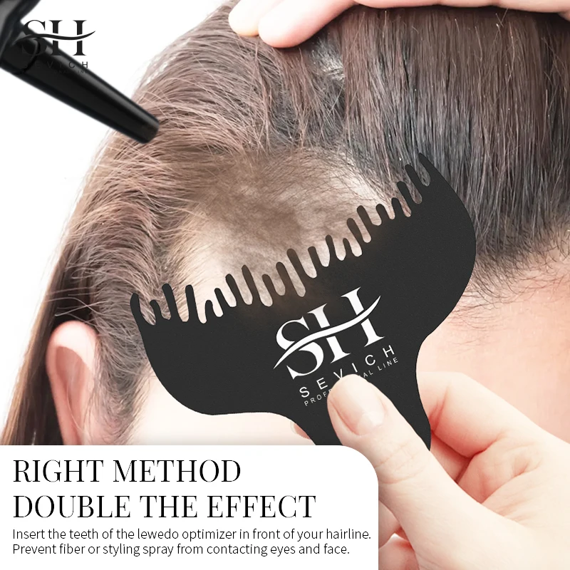 

SEVICH Hair Fibers Powder Special Comb Hair Loss Building Fibers Hair Line Optimizer Hair Thickening Fibers Comb