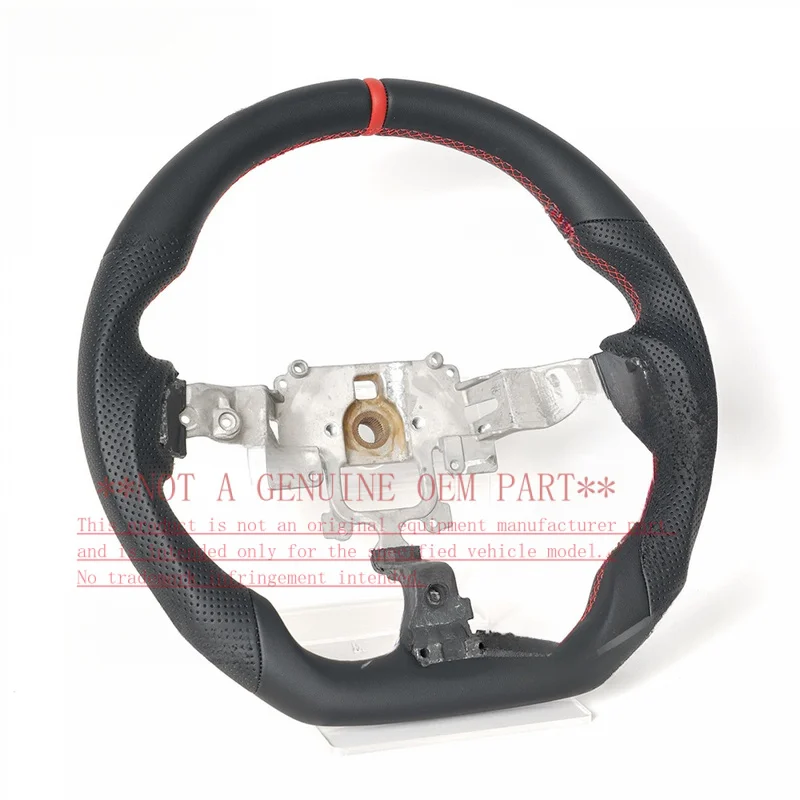 For Mazda Steering Wheel Horn Cover 09-11 RX8 CX5 Full Leather D Shape Sport Horn Shell Decorative Cover