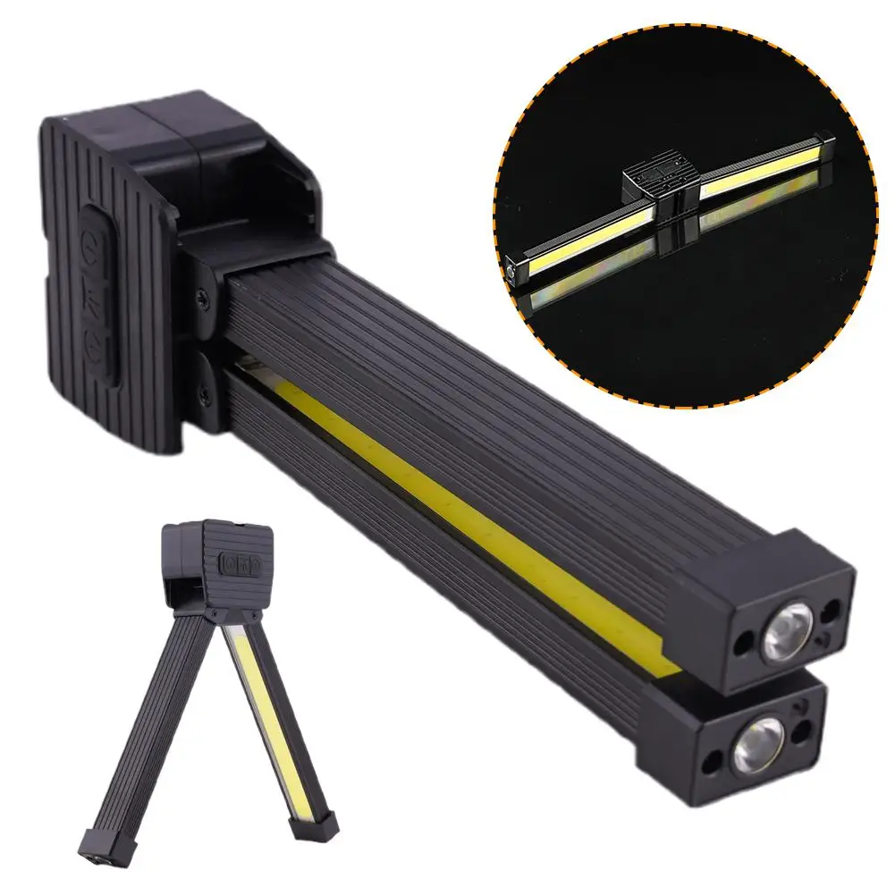 

Gym Lamp For Posing Portable Magnet LED Flashligh 7th Gear Dimming Folding Worklight Waterproof Led Flashlight With Magnet A7N7