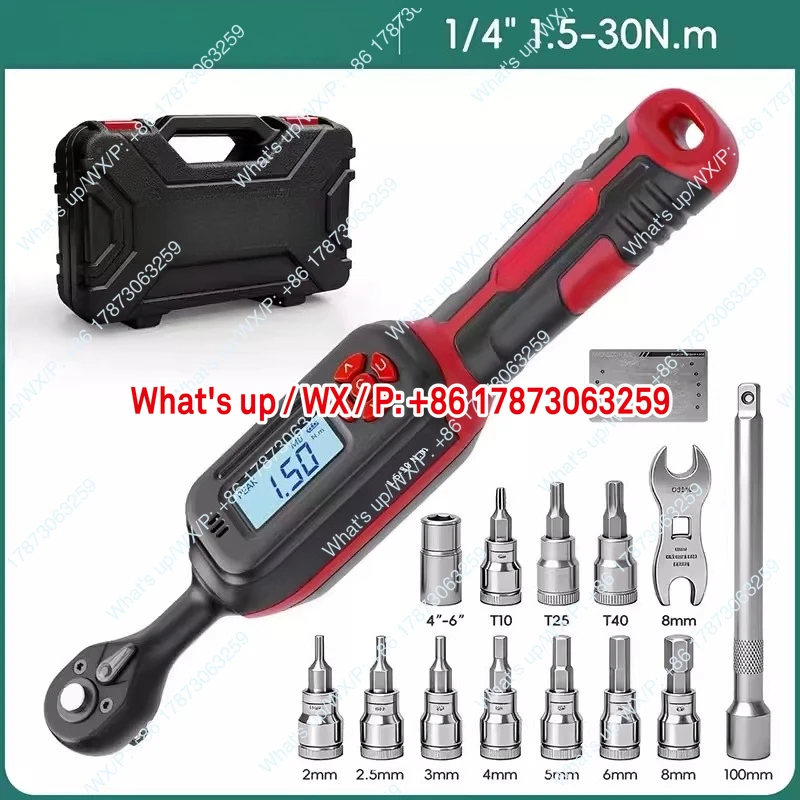 Electronic digital torque wrench high-precision preset debuggable torque torque repair tool.