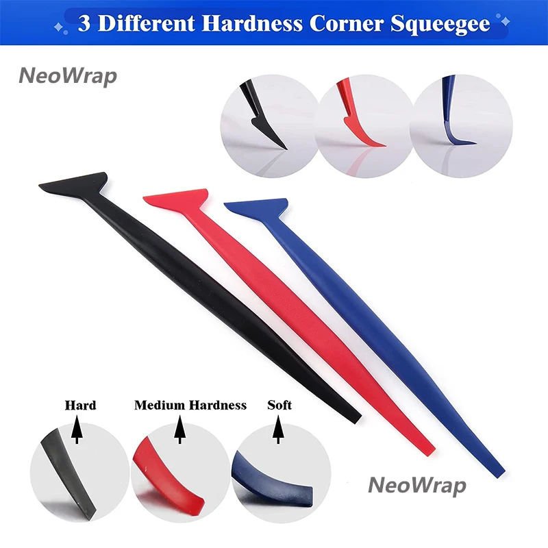 Fenster Tönung Kit Auto Wrap Werkzeuge mit Filz Rakel Allzweckmesser Schaft Dichtung Rakel Vinyl Wrap Magnet Halter Kit Abdeckung Werkzeug – Detail 15