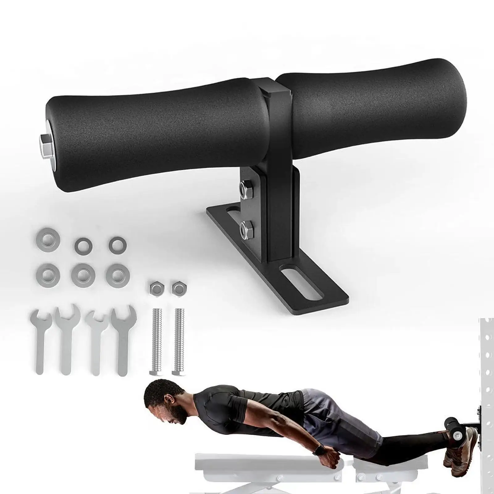 Sit up Bar for Rep Rack for Men Women Core Workout Portable Fitness Accessory Foot Holder Assistant Device Ab Training