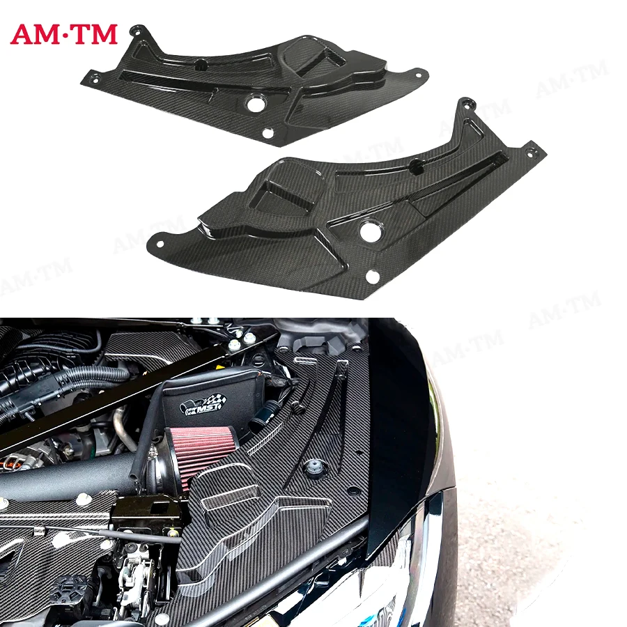 

For BMW M3 G80 G81 M4 G82 G83 2021-2024 Dry Carbon Fiber engine compartment Trim Cover Upgrade Car Accessories