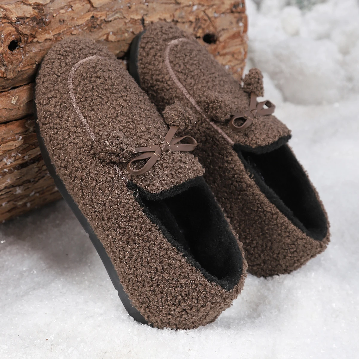 Sepatu Loafer Wanita Musim Din - Snow Boot Fur Lined ulasan dan harga