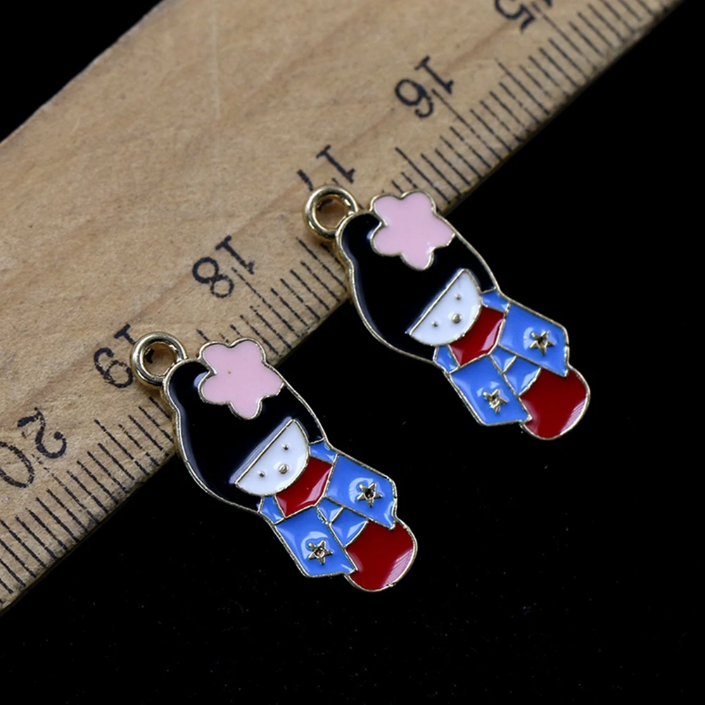 

10 Pcs Girls Bracelet Accessories Fashion Pendant Alloy Charm Jewelry Making Pendants Colorful Charms