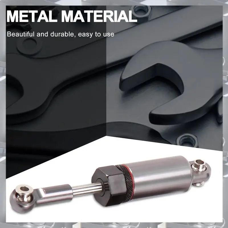 

A84F-Metal Steering Link Rod Pull Rod Mount Seat Shock Absorber Set For WPL C14 C24 C24-1 1/16 RC Car Upgrade Parts