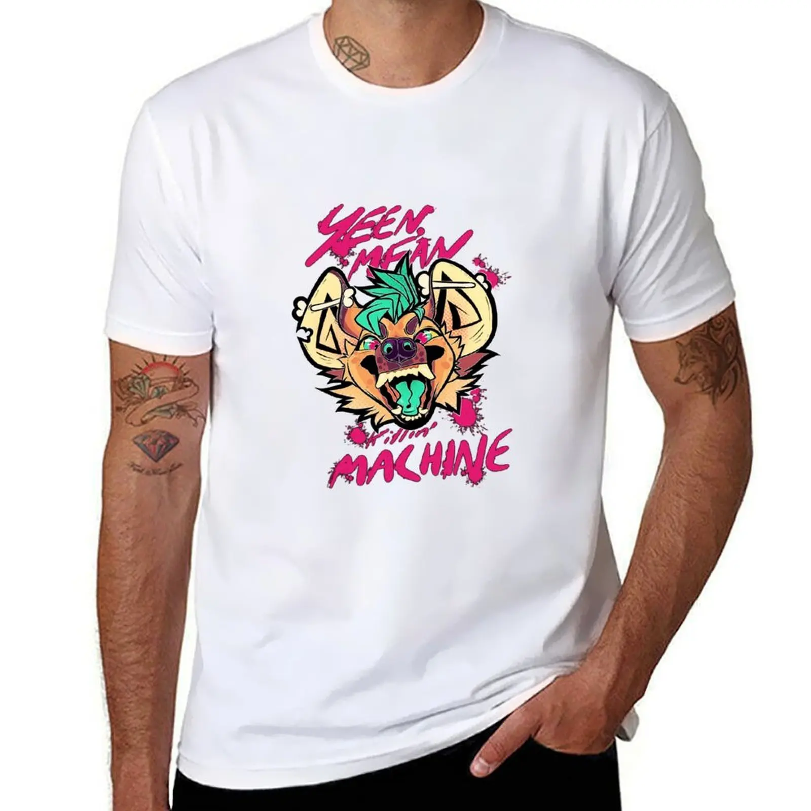 

YEEN MEAN KILLIN' MACHINE T-Shirt t shirts for man slim fit anime t shirts for man men t shirt cotton 100% T-shirt